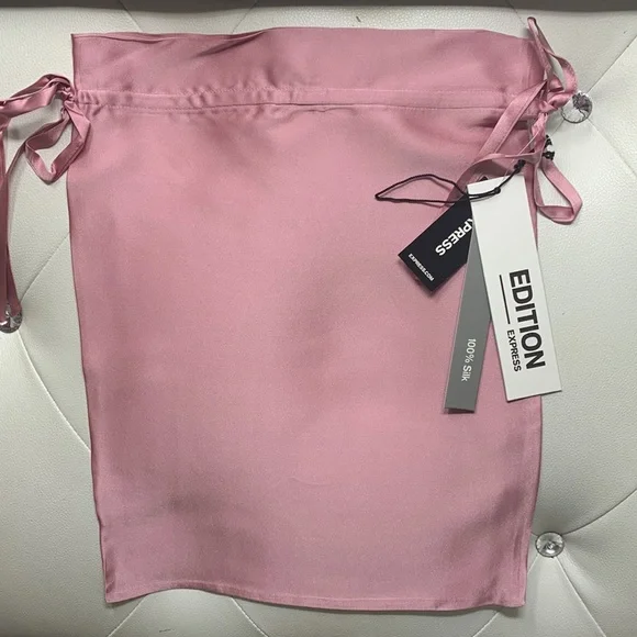 LAST ONE!! NWT $148 100% Silk 2-Piece Pajamas Short Pants/Short Sleeves Pink S - Picture 9 of 11